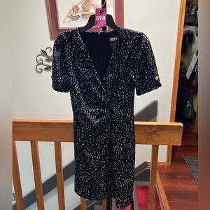 NWOT DKNY Women's Navy Blue & Pink Dress Size 4P #090